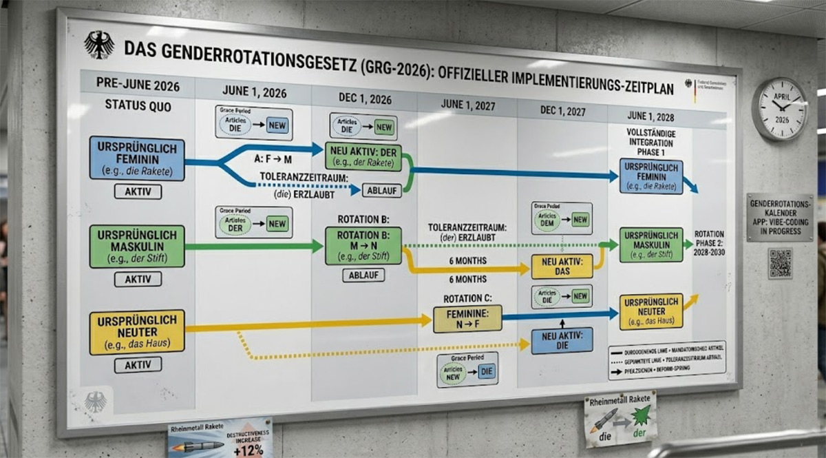 German noun gender - new - flow chart
